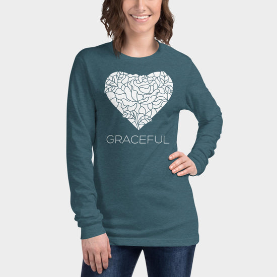 Graceful Long Sleeve Shirt White Design