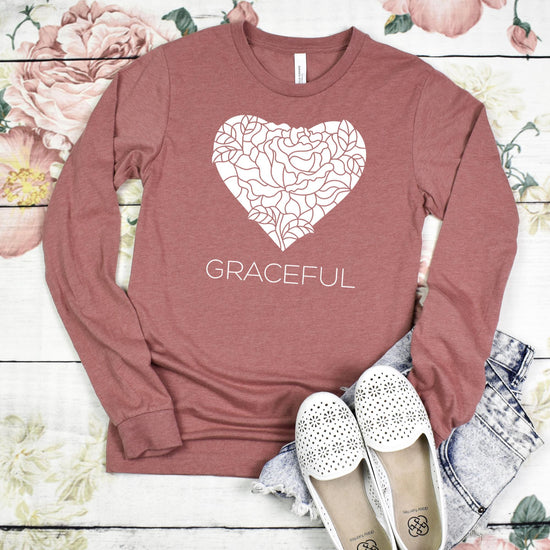 Graceful Long Sleeve Shirt White Design