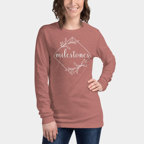 Milestones Long Sleeve Shirt White Design