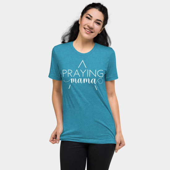 Praying Mama T-shirt White Design