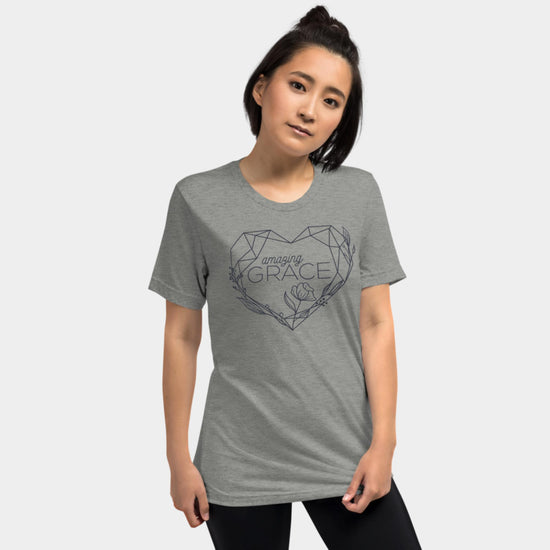 Amazing Grace T-shirt Charcoal Design