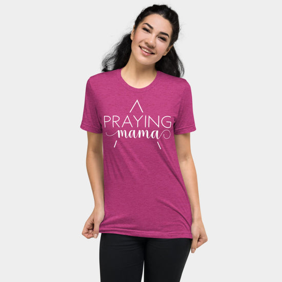 Praying Mama T-shirt White Design