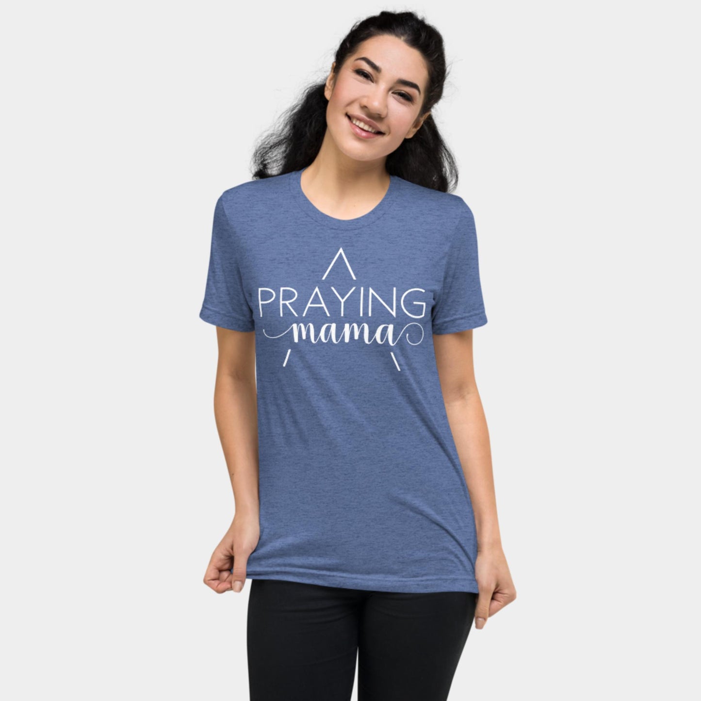 Praying Mama T-shirt White Design