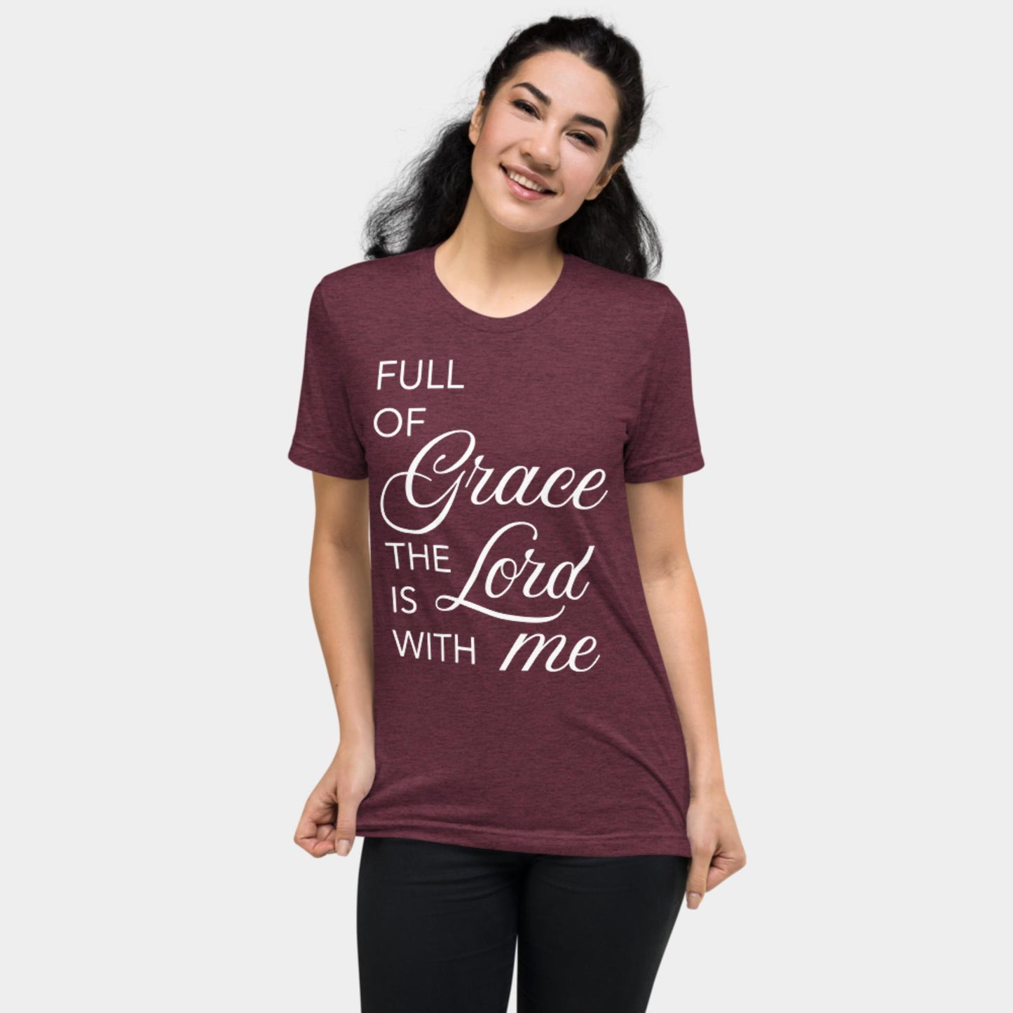 Full of Grace T-shirt White Design