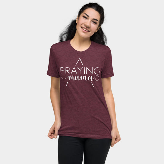 Praying Mama T-shirt White Design