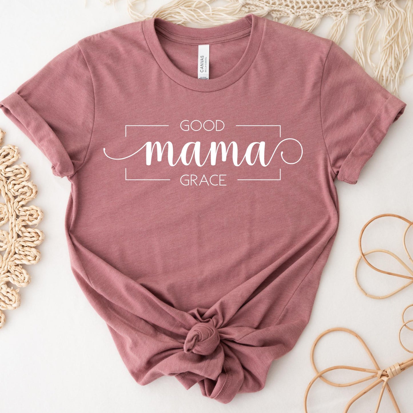 Good Mama Grace T-shirt White Design