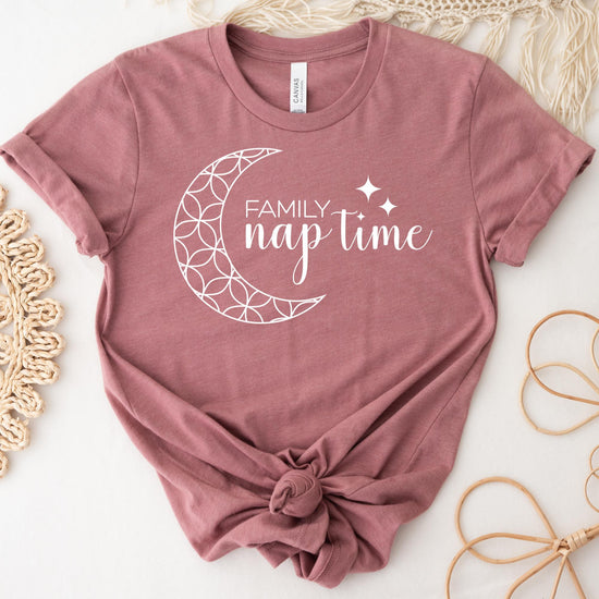 Family Nap Time T-shirt White Design