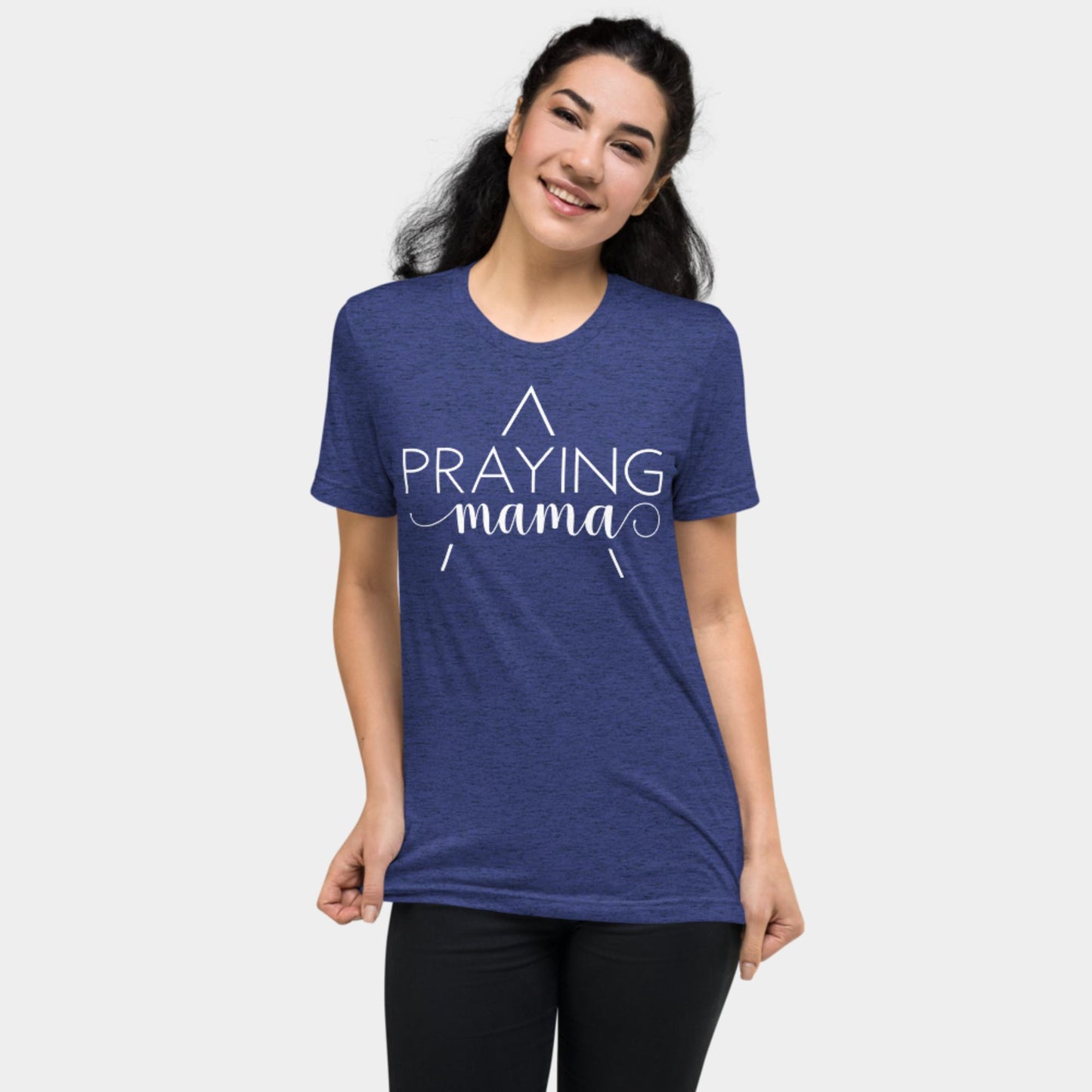 Praying Mama T-shirt White Design