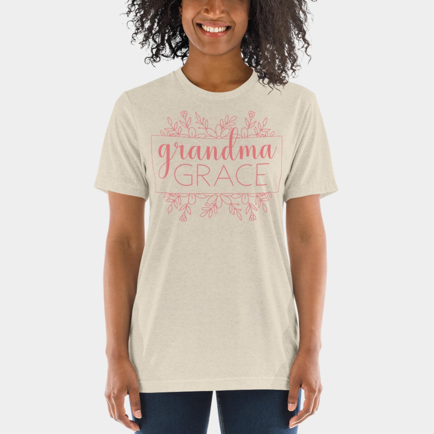 Grandma Grace T-shirt Pink Design