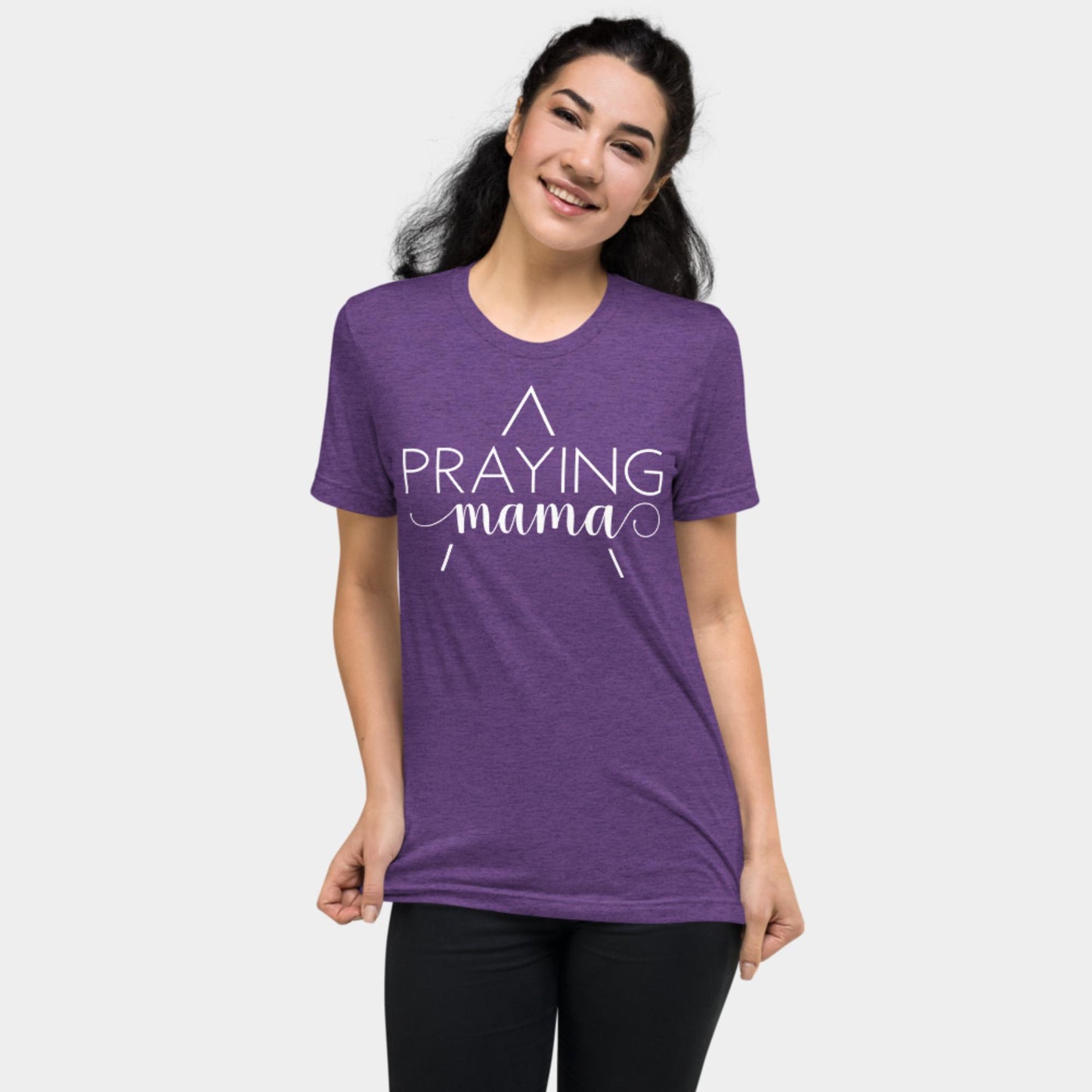 Praying Mama T-shirt White Design