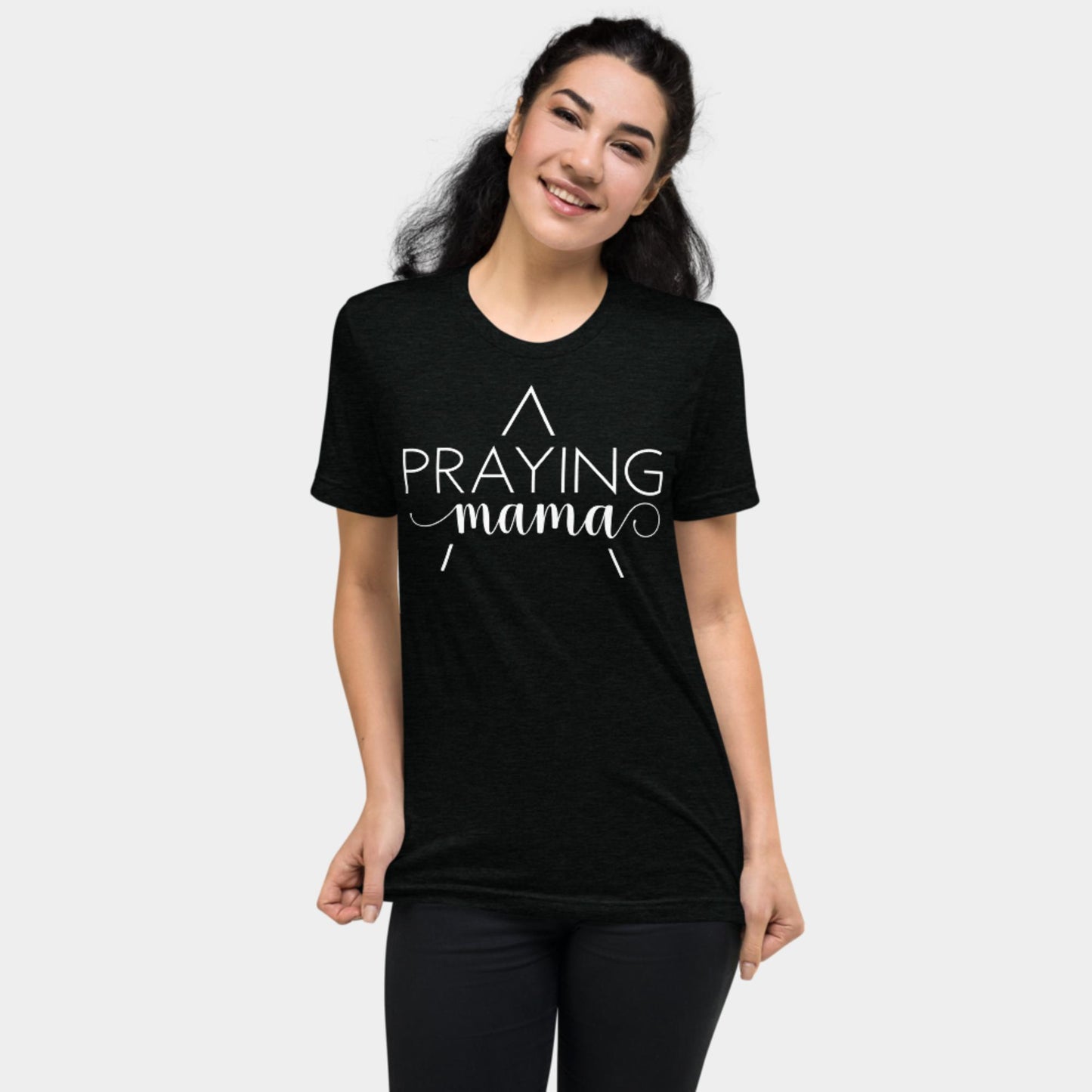 Praying Mama T-shirt White Design