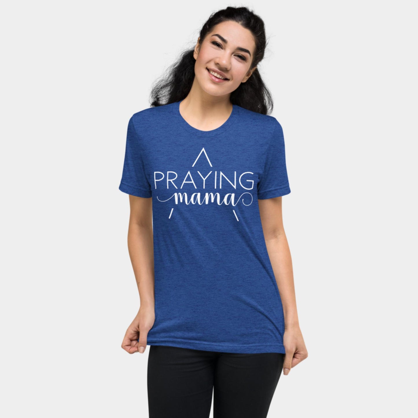 Praying Mama T-shirt White Design