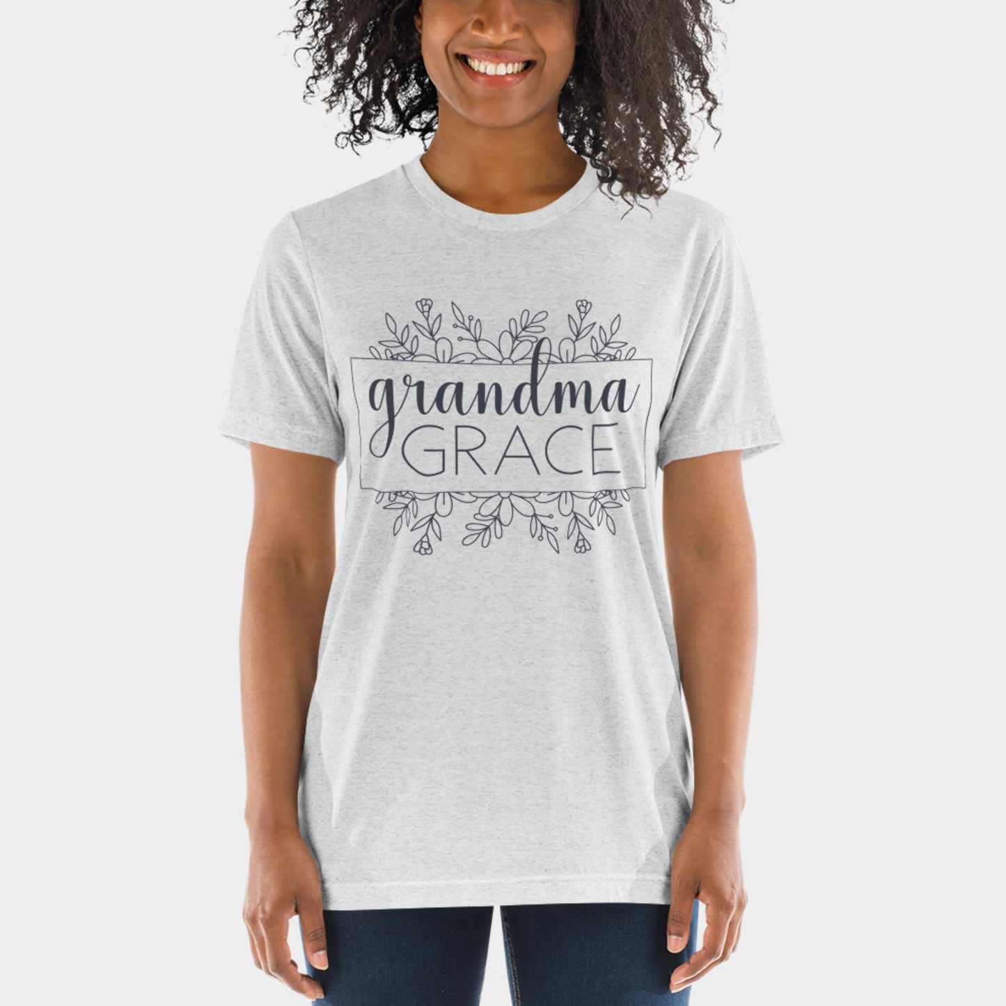 Grandma Grace T-shirt Charcoal Design